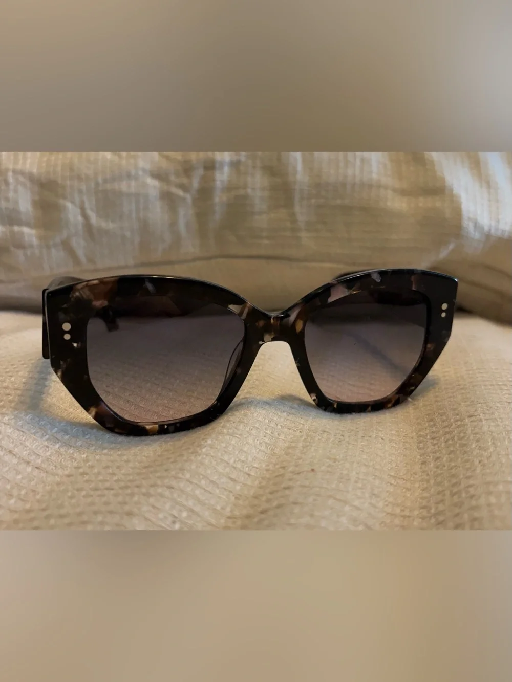 Warby Parker Tortoiseshell Sunglasses with Gradient Gray Lenses
